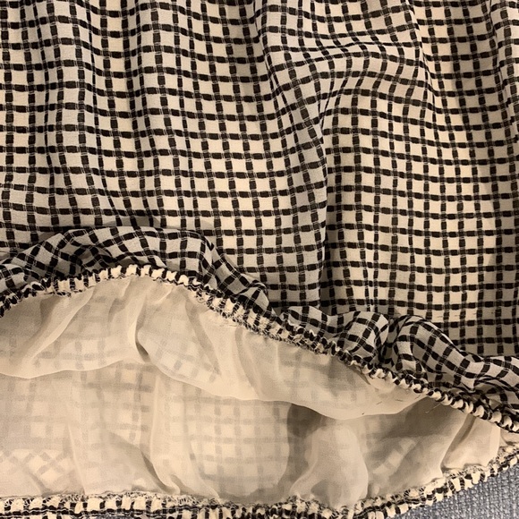 Sophie Max Ivory/Black Blouse Sz M - Picture 6 of 7